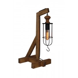 Μεταλλικο πλέγμα και ξύλινη βάση 77-3129 HOMELIGHTING