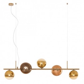 ΚΡΕΜΑΣΤΟ ΦΩΤΙΣΤΙΚΟ G9 5x10W led max  MATT ANTIQUE BRASS ROY 01-2779 REDO