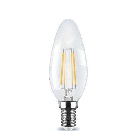 Λάμπα κεράκι LED Filament E14 2W 2700K (ΘΕΡΜΟ) C35 360o 160Lm