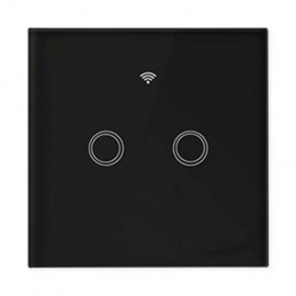 SMART ΔΙΑΚΟΠΤΗΣ ΔΙΠΛΟΣ ΑΦΗΣ ΓΥΑΛΙΝΟΣ ΛΕΥΚΟΣ WIFI TUYA 3-300W LED 5048