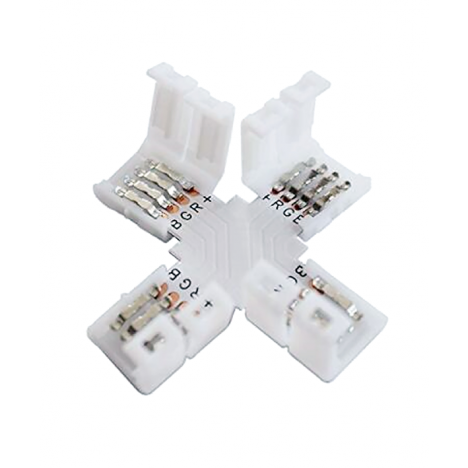Σύνδεσμος σταυρός για ταινία LED μονόχρωμη 12V, chip 3528-8mm