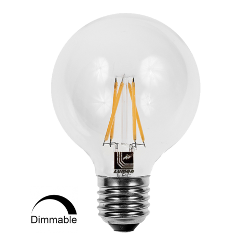 Λάμπα LED Γλόμπος Filament DIMMABLE E27 8W 2800K (ΘΕΡΜΟ) G95 360o 1150Lm