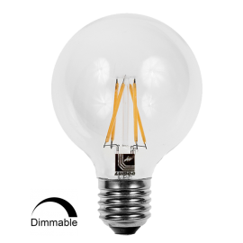Λάμπα LED Γλόμπος Filament DIMMABLE E27 8W 2800K (ΘΕΡΜΟ) G95 360o 1150Lm