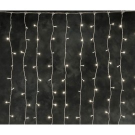 360 Led Λαμπάκια Κουρτίνα Επεκτεινόμενη Ψυχρό Λευκό Διάφανο Καλώδιο Ρεύματος 36V 2m x 2m Αδιάβροχη IP44 EPAM