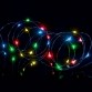 Χριστουγεννιάτικα λαμπάκια/φωτάκια 100 LED μπαταρίας copper/πολύχρωμο φως
