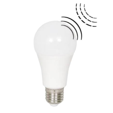 Λαμπτήρας LED Ε27 με φωτοκύτταρο & αισθητήρα κίνησης 10W 6000K (ΨΥΧΡΟ) 220o 906Lm