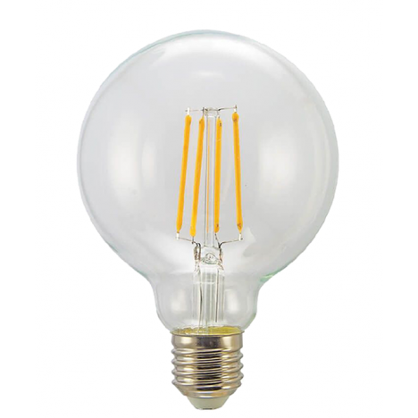 Λάμπα LED Γλόμπος Filament E27 8W 3000K (ΘΕΡΜΟ) G95 360o 806Lm VIVA