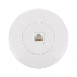 Πρίζα Δικτύου Μονή RJ45 Λευκή Στρόγγυλη DPM SOUL