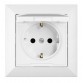 Πρίζα Σούκο με Καπάκι 2M 16A 250V Λευκή TIMEX