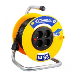 ΜΠΑΛΑΝΤΕΖΑ ΚΑΡΟΥΛΙ ΣΟΥΚΟ ΜΕ ΚΑΛΩΔΙΟ 20m H05VV-F PVC 3X1.5 16Α/3500W & 4 ΥΠΟΔΟΧΕΣ ΣΟΥΚΟ 0960 COMMEL